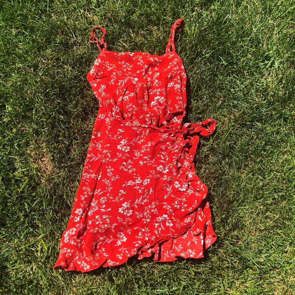 Red Wrap Dress